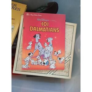 VINTAGE 1991 WALT DISNEY Classic 101 DALMATIANS Hardcover A Big Golden Book